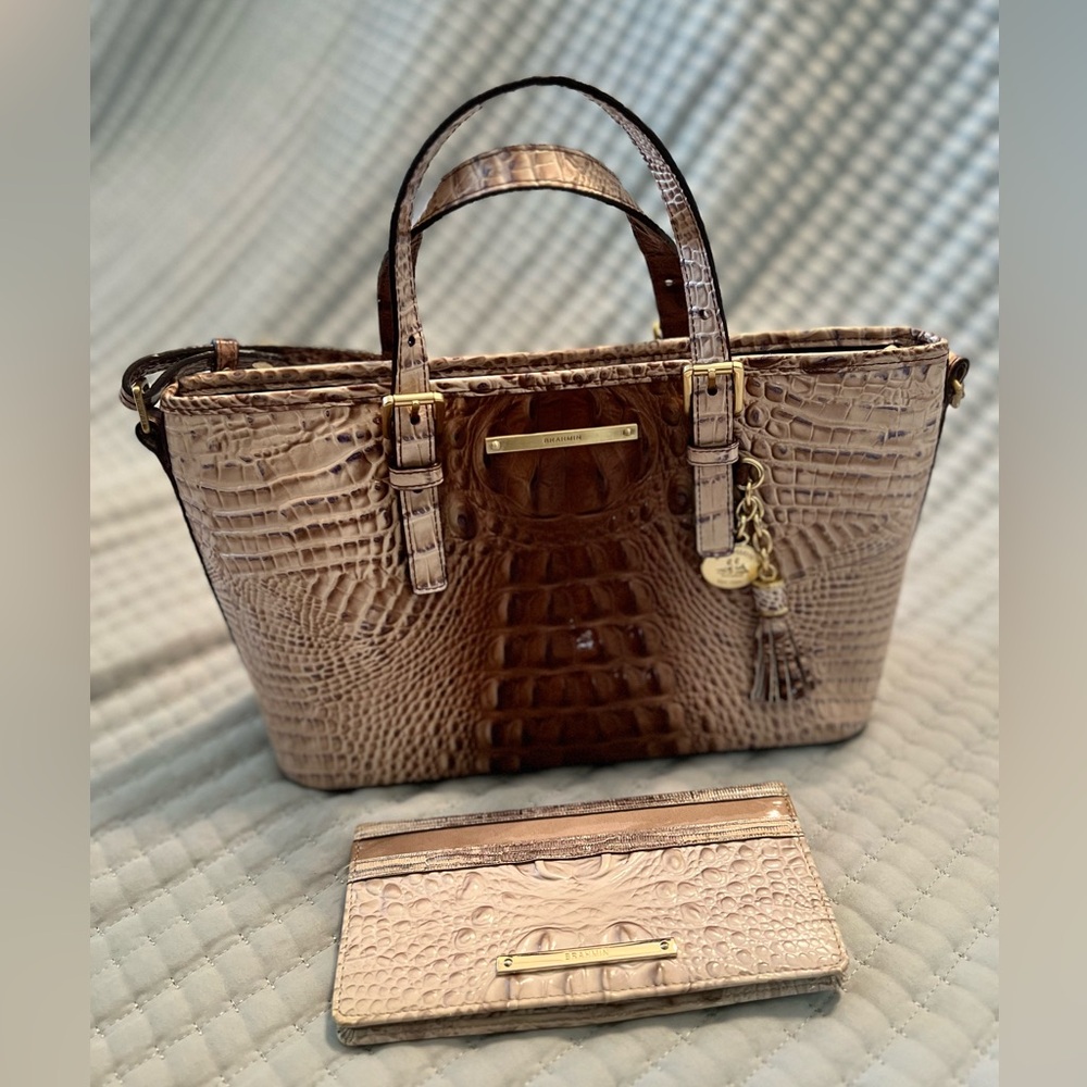Brahmin bag and wallet in excellent condition.